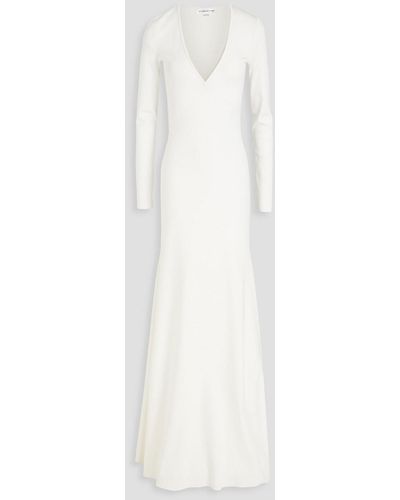 Victoria Beckham Stretch-knit Gown - White