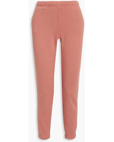 ATM French Cotton-terry Track Pants - Pink