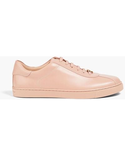 Gianvito Rossi Dahlia Leather Trainers - Pink