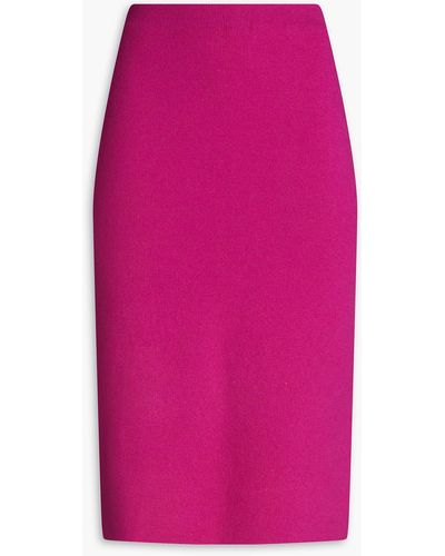 arch4 Honey Ribbed Cashmere Skirt - Pink