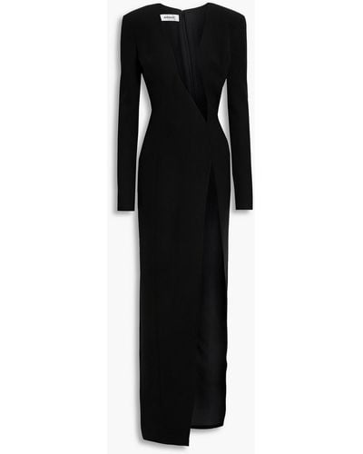 Monot Cutout Crepe Gown - Black