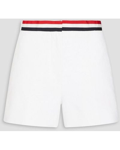 Thom Browne Bouclé Cotton-blend Shorts - White