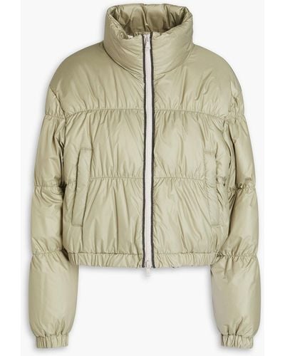 Brunello Cucinelli Quilted Shell Down Jacket - Green