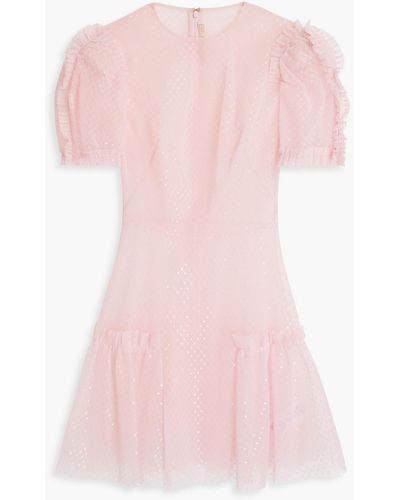 The Vampire's Wife The Fairy Goddess Embellished Tulle Mini Dress - Pink