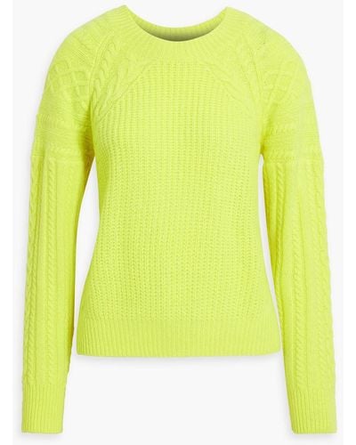 Autumn Cashmere Cable-knit Cashmere Sweater - Yellow