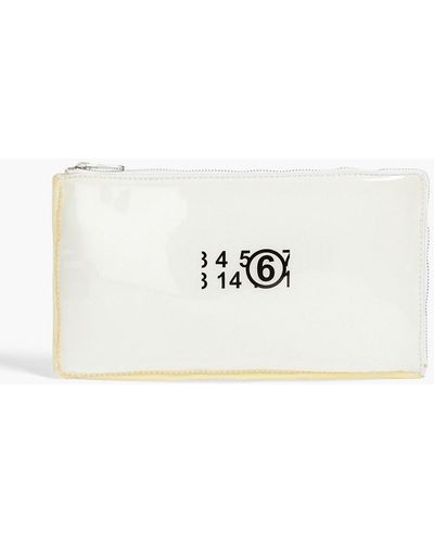 MM6 by Maison Martin Margiela Printed Pvc Pouch - Natural