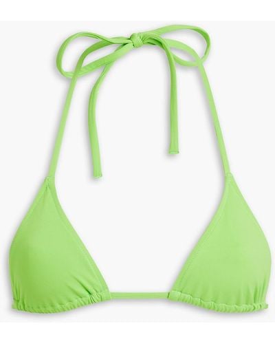 Bondi Born Malia Triangle Bikini Top - Green