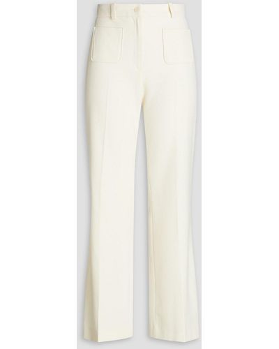 Claudie Pierlot Twill Flared Trousers - White