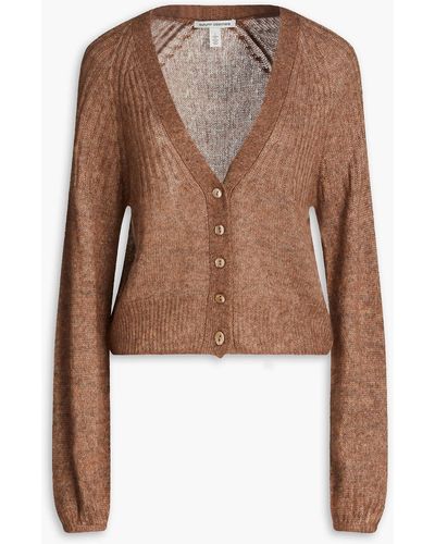Autumn Cashmere Cashmere And Silk-blend Cardigan - Brown