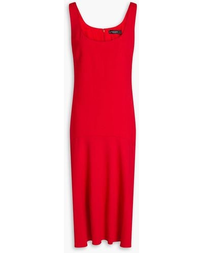 Versace Crepe Midi Dress - Red