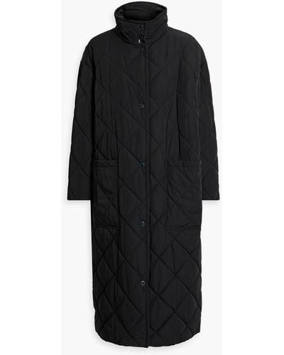 Stand Studio Sage Quilted Shell Coat - Black