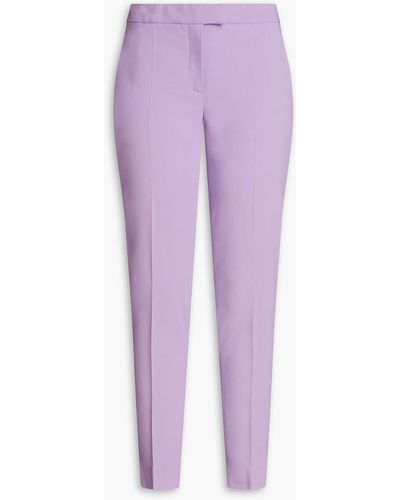 Moschino Crepe Tapered Pants - Purple