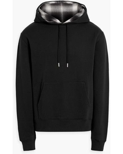 IRO Cotton And Cashmere-blend Fleece Hoodie - Black