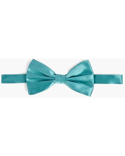 Dolce & Gabbana Silk-satin Bow Tie - Blue