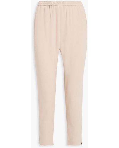 Stella McCartney Crepe Tapered Trousers - Natural