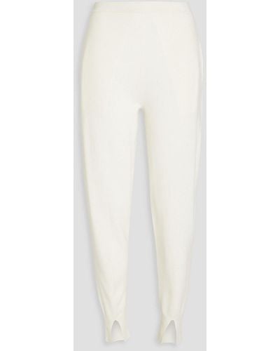 Theory Cashmere Tapered Trousers - White