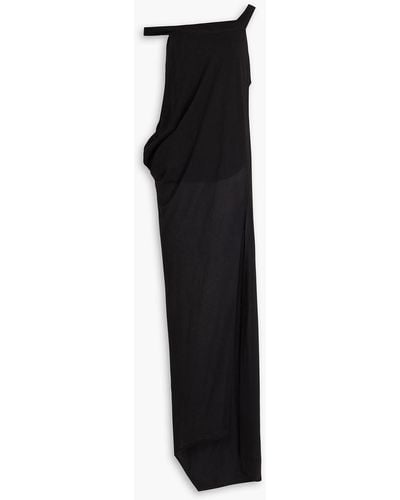 JW Anderson Layered Cotton-blend Maxi Dress - Black