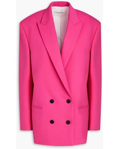 Philosophy Di Lorenzo Serafini Doppelreihiger blazer aus stretch-wolle - Pink