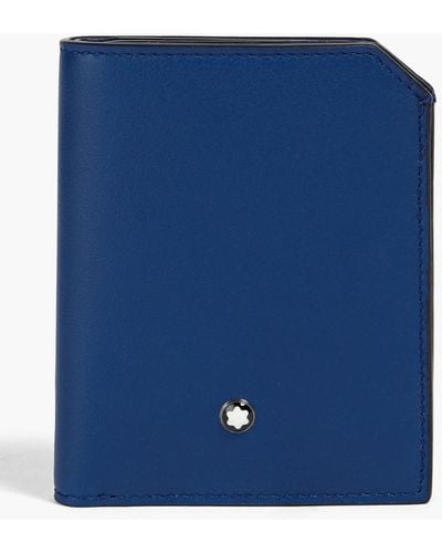 Montblanc Leather Wallet - Blue