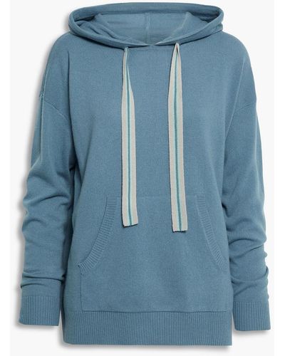 Chinti & Parker Wool And Cashmere-blend Hoodie - Blue