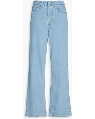 Rag & Bone Low-rise Wide-leg Jeans - Blue