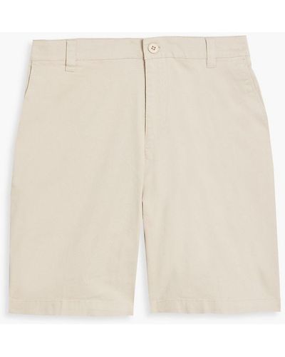 Onia Cotton-blend Twill Chino Shorts - White