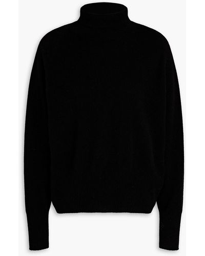 Vince Wool And Cashmere-blend Turtleneck Sweater - Black