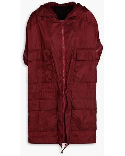 RED Valentino Oversized Shell Hooded Jacket - Red