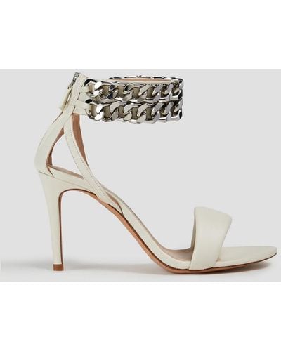 IRO Lohja Chain-embellished Leather Sandals - White
