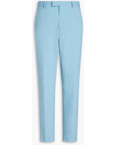 Sandro Stretch-wool Crepe Suit Pants - Blue