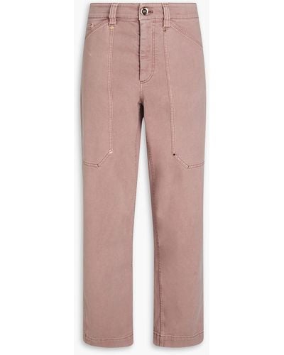 Brunello Cucinelli High-rise Straight-leg Jeans - Pink