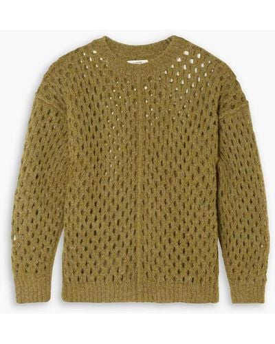 Isabel Marant Tiana Open-knit Sweater - Green