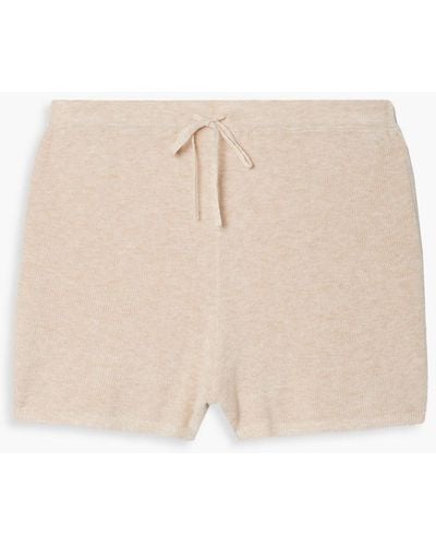 Skin Weslin Cotton-blend Shorts - Natural