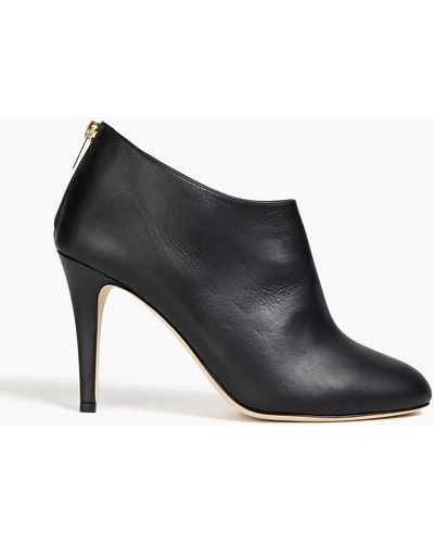 Jimmy Choo Mendez Leather Ankle Boots - Black