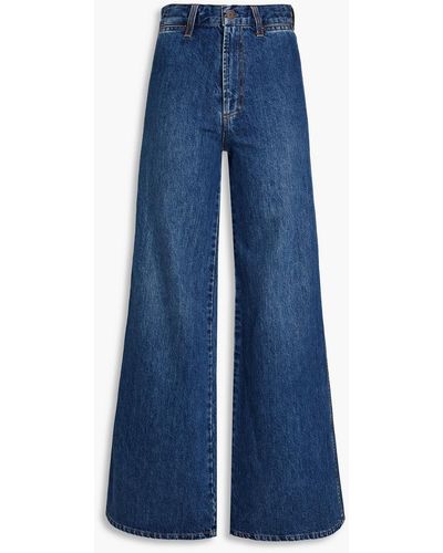 Co. High-rise Wide-leg Jeans - Blue