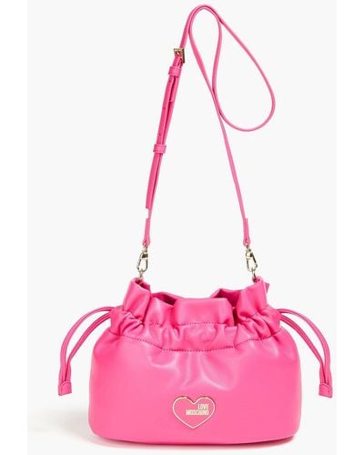Love Moschino Faux Leather Bucket Bag - Pink
