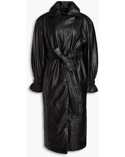 Muubaa Leather Coat - Black