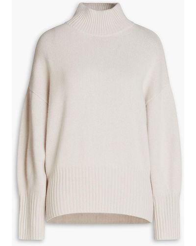 N.Peal Cashmere Cashmere Turtleneck Sweater - White