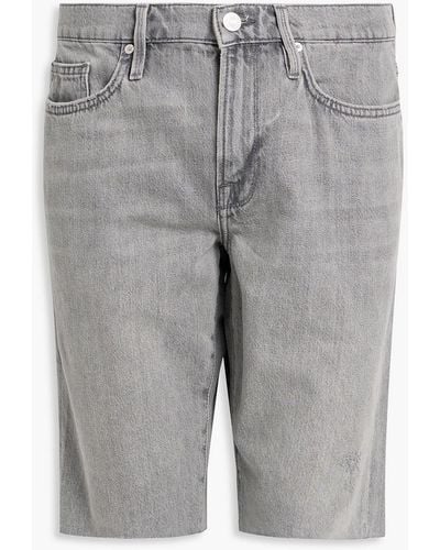 FRAME L'homme jeansshorts in distressed-optik - Grau