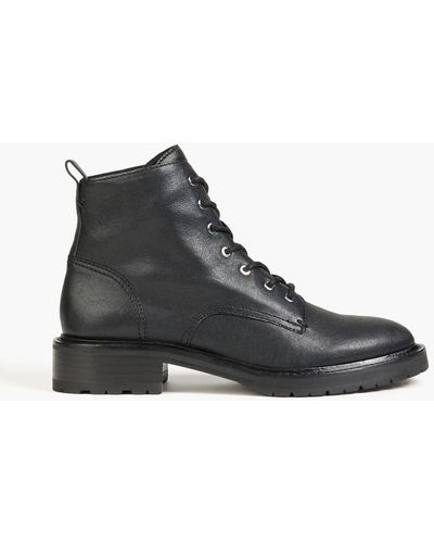 Rag & Bone Cannon Leather Ankle Boots - Black