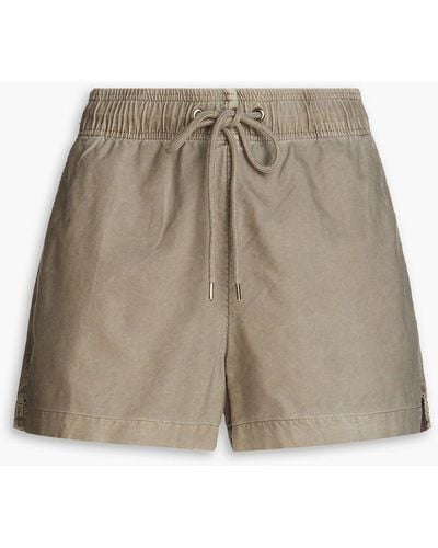 James Perse Cotton Oxford Shorts - Natural