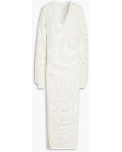 FRAME Crochet-knit Maxi Dress - White