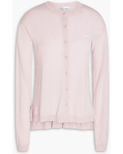 RED Valentino Wool And Cashmere-blend Cardigan - Pink