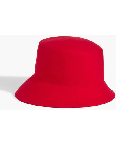 Eugenia Kim Jonah Wool-felt Bucket Hat - Red