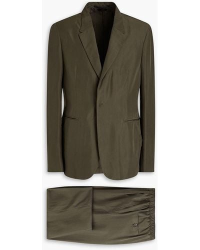 Zegna Anzug aus seide - Grün