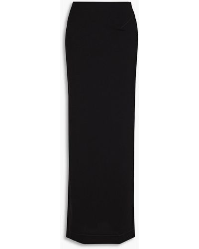 Jacquemus Pina Stretch-wool Maxi Skirt - Black