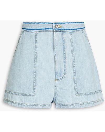 Marni Faded Denim Shorts - Blue