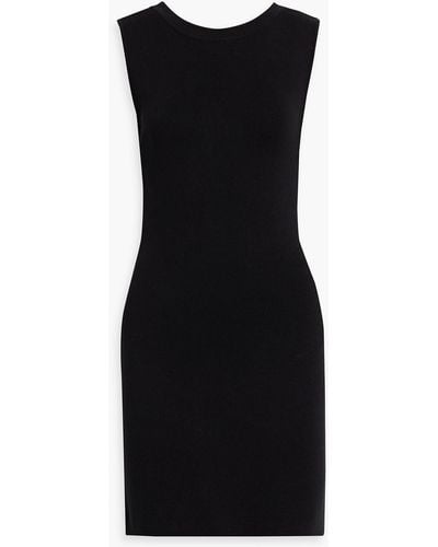 Envelope Barca Cutout Cotton-jersey Mini Dress - Black
