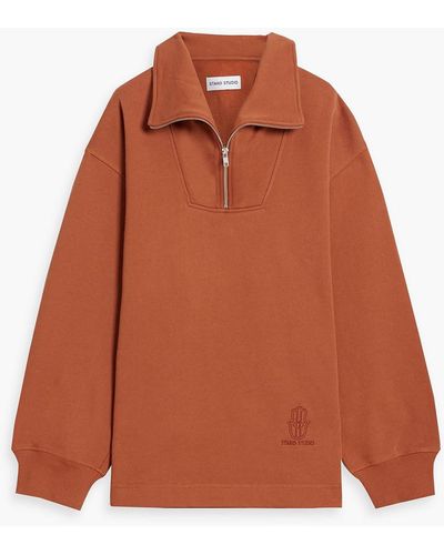 Stand Studio Cotton-fleece Sweatshirt - Orange