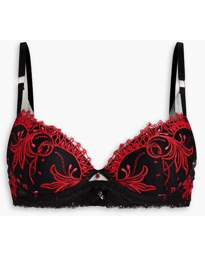 Lise Charmel Invitation Sexy Embroidered Stretch-tulle Push-up Bra